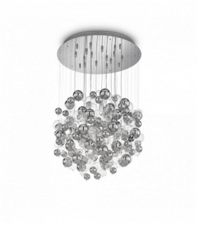 BOLLICINE Chromed Suspension 14 bulbs