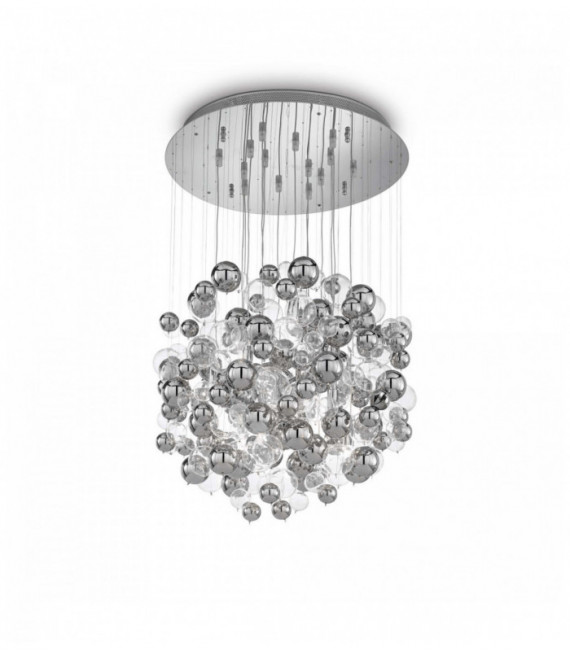 BOLLICINE Chromed Suspension 14 bulbs