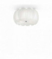 White ceiling lamp OVALINO 5 bulbs