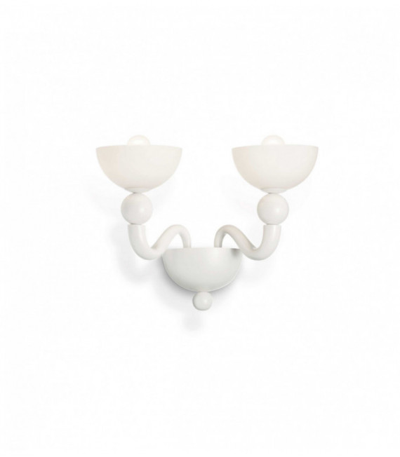 Applique murale Blanche BON BON 2 ampoules
