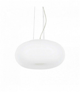 Weiße Aufhängung ULISSE 3 Lampen Durchmesser 42 cm