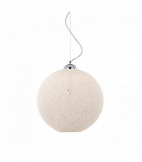 White BASKET pendant light 1 bulb Diameter 36 Cm