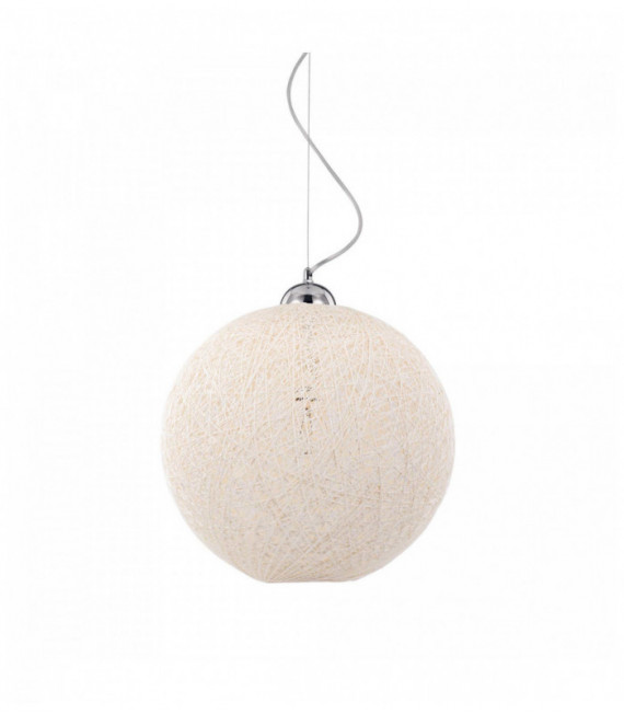 Suspension Blanche BASKET 1 ampoule Diamètre 36 Cm