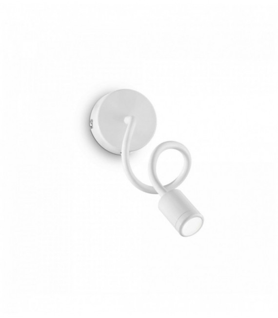Aplique de pared blanco FOCUS-1 1 bombilla