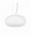 Suspension Blanche ULISSE 3 ampoules Diamètre 52 Cm