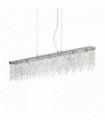 Transparent pendant in crystal GIADA CLEAR 7 bulbs