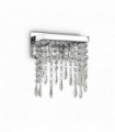 Transparent crystal wall light GIADA CLEAR 2 bulbs