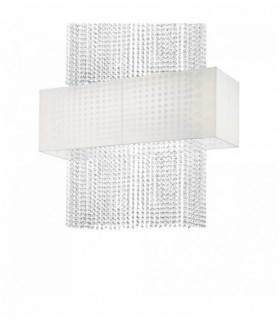 Lampada a sospensione in cristallo bianco PHOENIX 5 lampadine