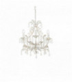 Suspension Blanche antique CASCINA 5 ampoules