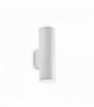 Applique murale Blanche GUN 2 ampoules en aluminium