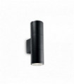 Wall light black GUN 2 aluminum bulbs