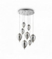 Suspension Chromée CLOWN 8 ampoules