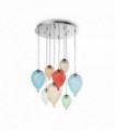 Suspension Multicouleur CLOWN 8 ampoules