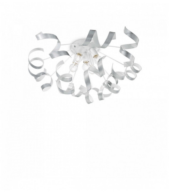 VORTEX silberne Deckenleuchte 5 Lampen