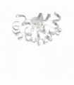 VORTEX silver ceiling light 5 bulbs