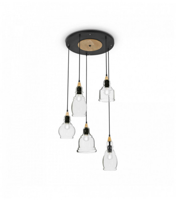 Suspension Noire GRETEL 5 ampoules