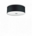 Plafonnier Noir WOODY 4 ampoules