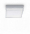 White IRIS ceiling light 1 bulb in metal