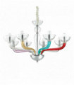 Multicolour pendant CASANOVA 8 bulbs