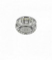 Clear recessed spot in crystal SOUL 1 light bulb in metal