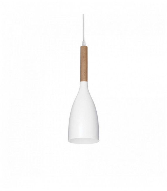 White MANHATTAN pendant light 1 bulb