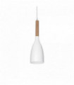 White MANHATTAN pendant light 1 bulb