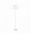 CYLINDER white floor lamp 2 bulbs