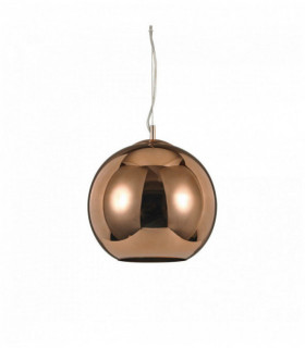 Copper pendant NEMO 1 bulb in metal