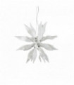 White LEAVES pendant light 8 bulbs