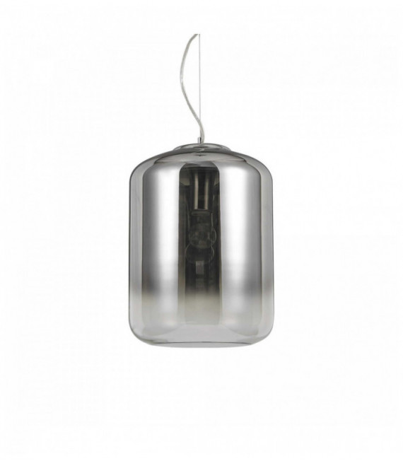 KEN chrome pendant light 1 glass bulb