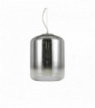 KEN chrome pendant light 1 glass bulb
