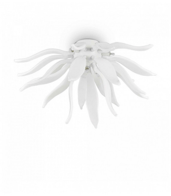 Ceiling light White LEAVES 6 bulbs