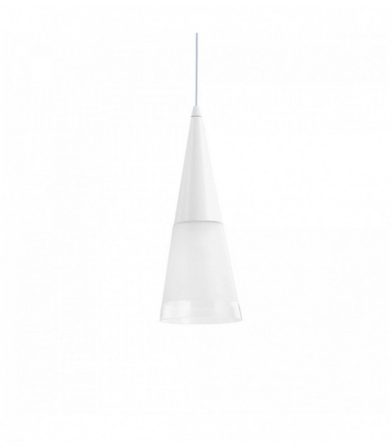 Lampadario CONO bianco 1 lampadina