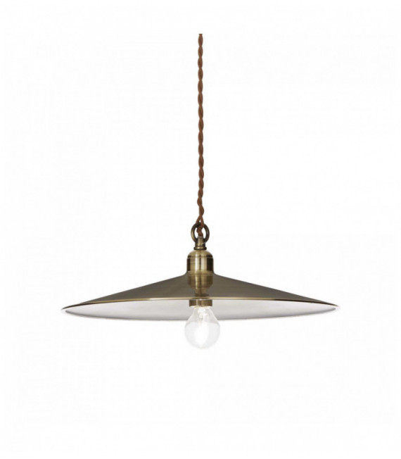 Suspension Brune CANTINA 1 ampoule Diamètre 40 Cm