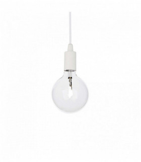 Lámpara colgante blanca EDISON 1 bombilla