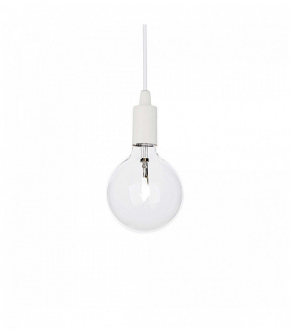 White pendant light EDISON 1 bulb