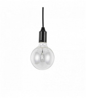 Black pendant light EDISON 1 bulb