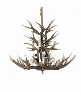 Lampadario CHALET beige 12 lampadine
