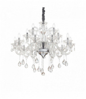 Transparent suspension in COLOSSAL crystal 15 bulbs