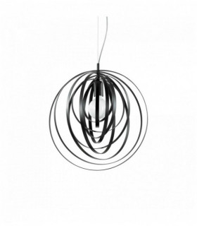 Lampadario nero DISCO 1 lampadina