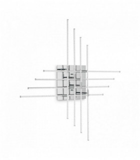 Plafoniera CROSS cromata 480 lampadine