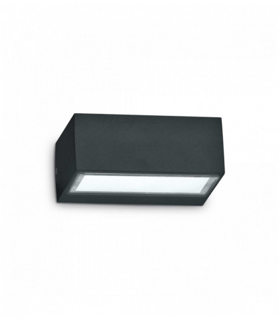 Aplique negro TWIN 1 bombilla