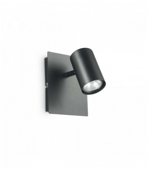 Black wall light SPOT 1 bulb