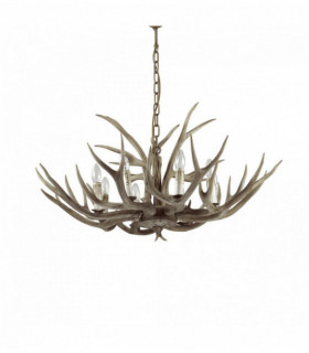 Lampadario CHALET beige 8 lampadine