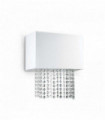 White PHOENIX 2-light crystal wall light