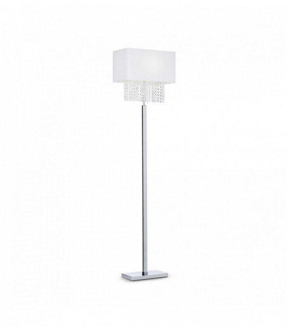 White PHOENIX crystal floor lamp 1 bulb