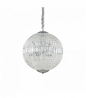 LUXOR crystal chrome pendant 8 lights