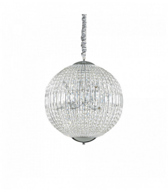 LUXOR Kristall Chrom Anhänger 8 Lichter