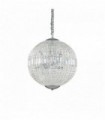 Suspension Chromée en cristal LUXOR 8 ampoules