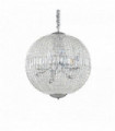 Suspension Chromée en cristal LUXOR 12 ampoules